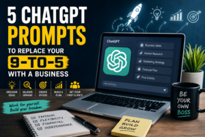5 ChatGPT Prompts to Replace Your 9 to 5 With a Successful Business