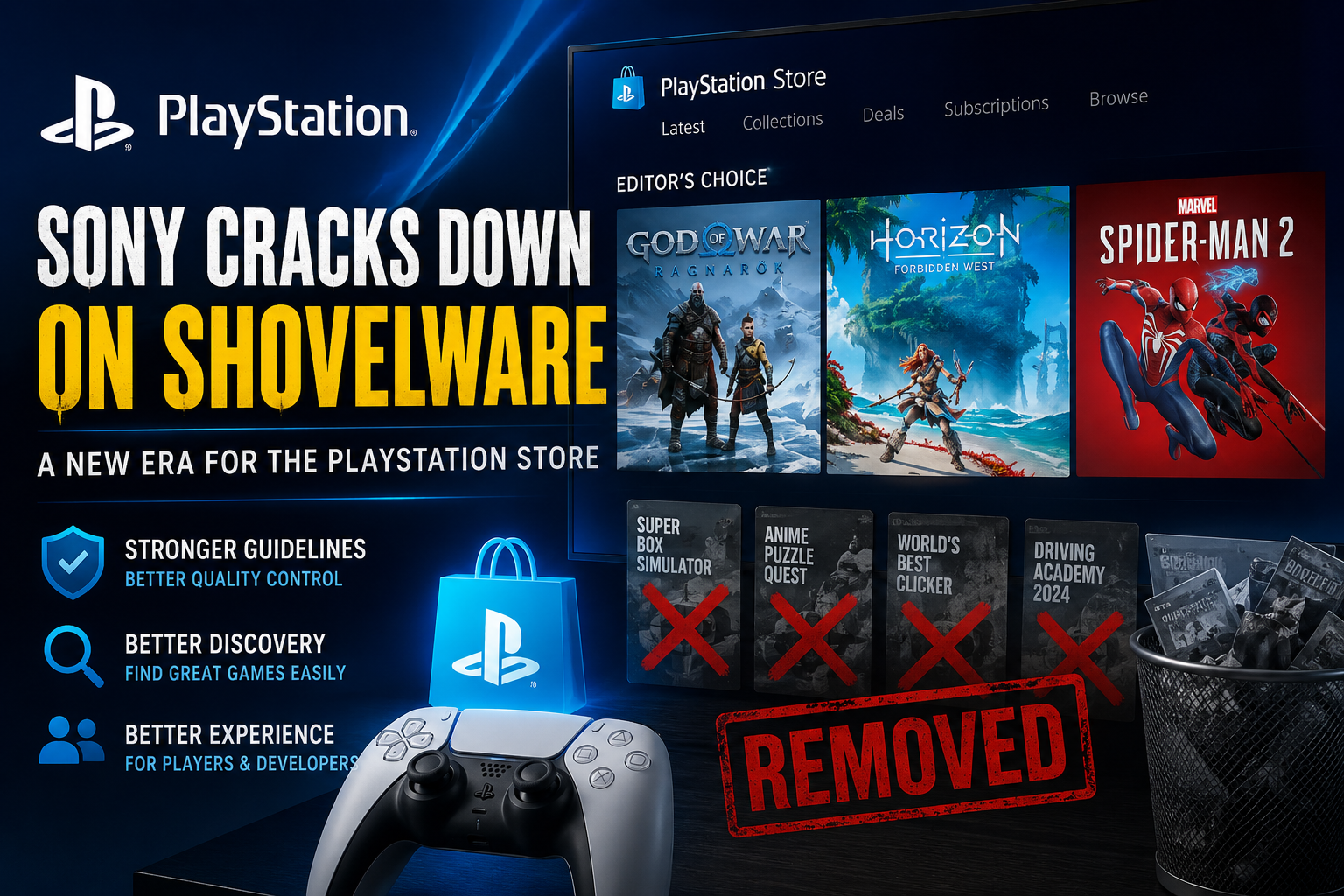 PlayStation's Shovelware Crackdown How Sony Is Cleaning Up the PlayStation Store
