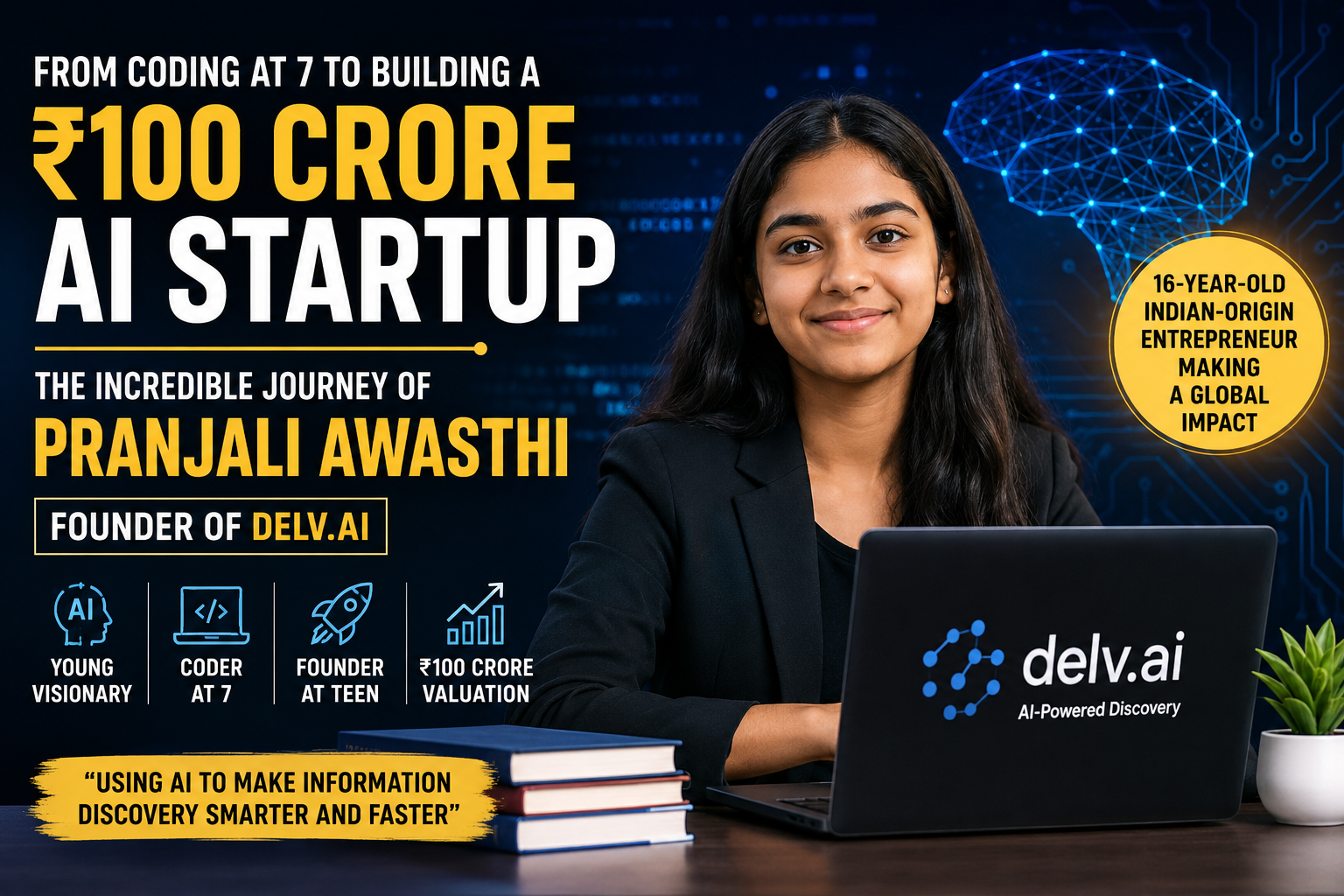 Pranjali Awasthi AI Startup: How a Teen Founder Built a ₹100 Crore AI Company