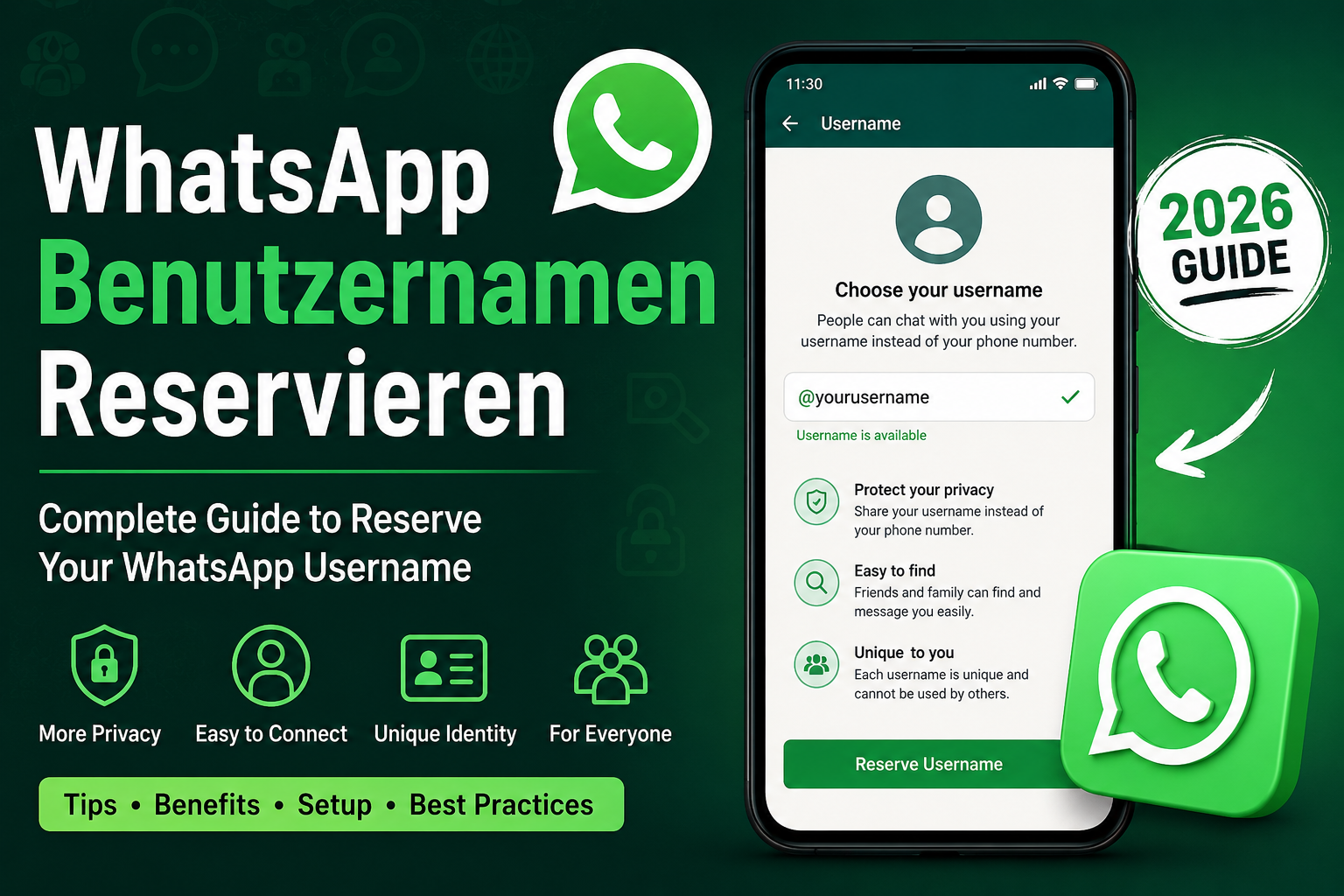 WhatsApp-Benutzernamen reservieren: Complete Guide to Reserve Your WhatsApp Username