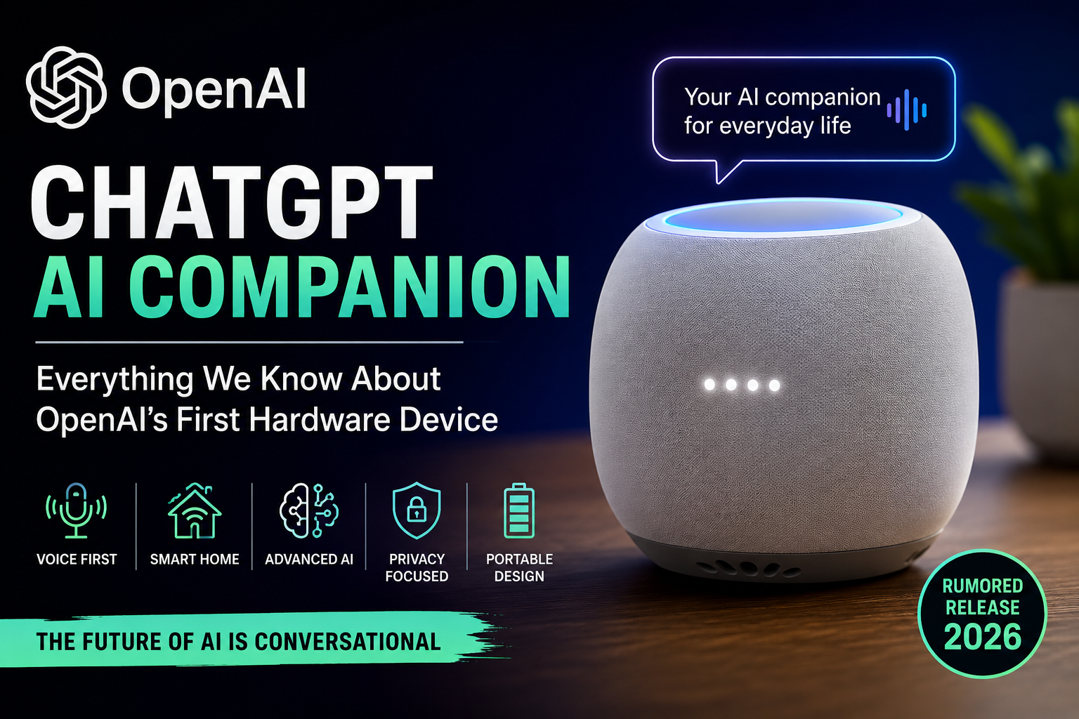 ChatGPT AI Companion: Everything We Know About OpenAI's First Hardware Device (2026)
