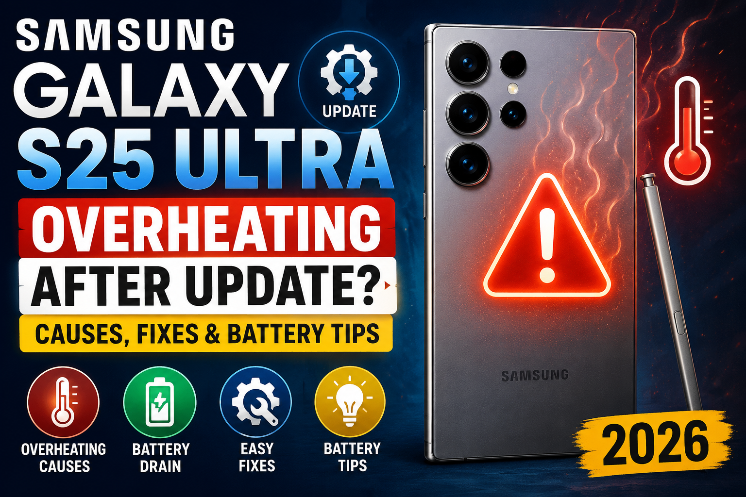Samsung Galaxy S25 Ultra Overheating After Update? Causes, Fixes & Battery Tips (2026)