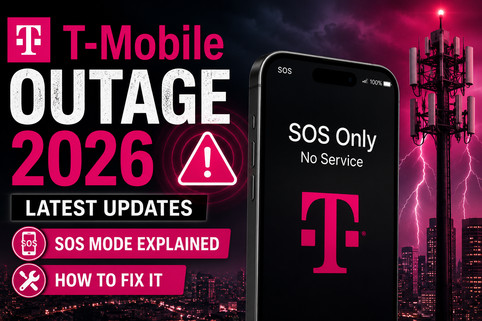 T-Mobile Outage 2026: Latest Updates, SOS Mode Explained & Fixes