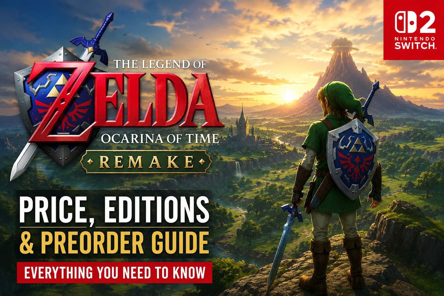 zelda ocarina of time remake price, zelda ocarina of time remake, nintendo switch 2, zelda remake preorder, the legend of zelda ocarina of time