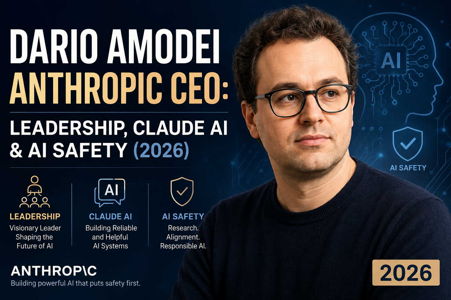 Dario Amodei Anthropic CEO: Leadership, Claude AI & AI Safety (2026)