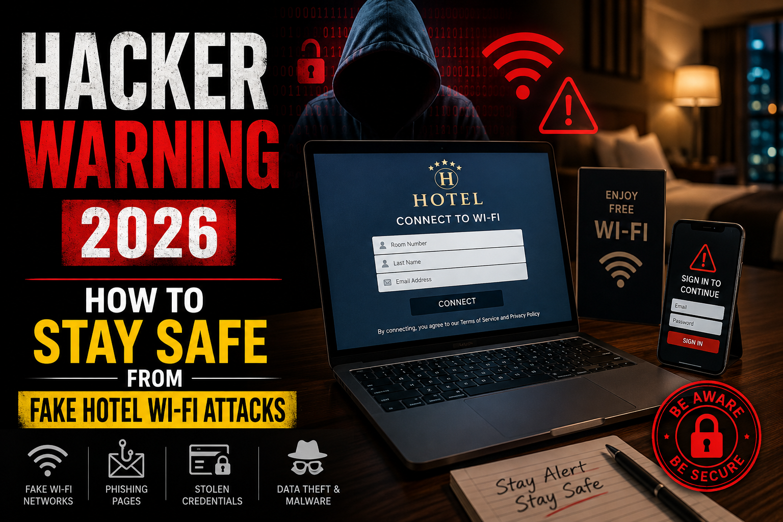 Hacker Warning 2026: How to Stay Safe from Fake Hotel Wi-Fi Attacks