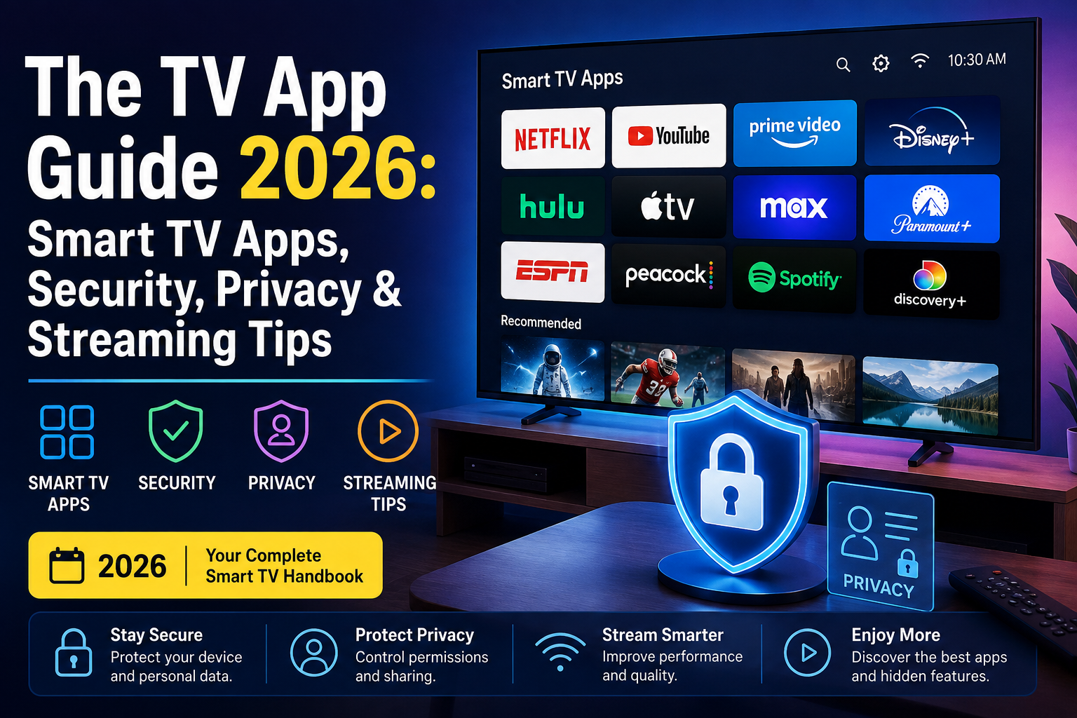 The TV App Guide 2026: Smart TV Apps, Security, Privacy & Streaming Tips