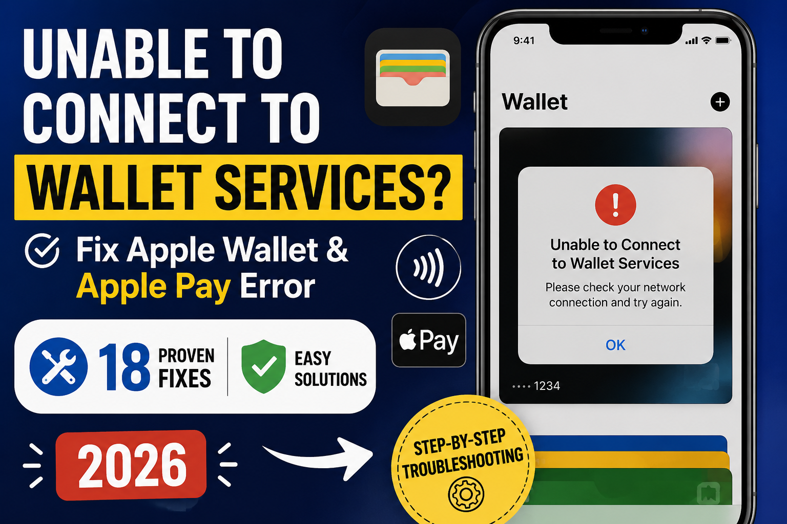 Unable to Connect to Wallet Services? Fix Apple Wallet & Apple Pay Error (2026)
